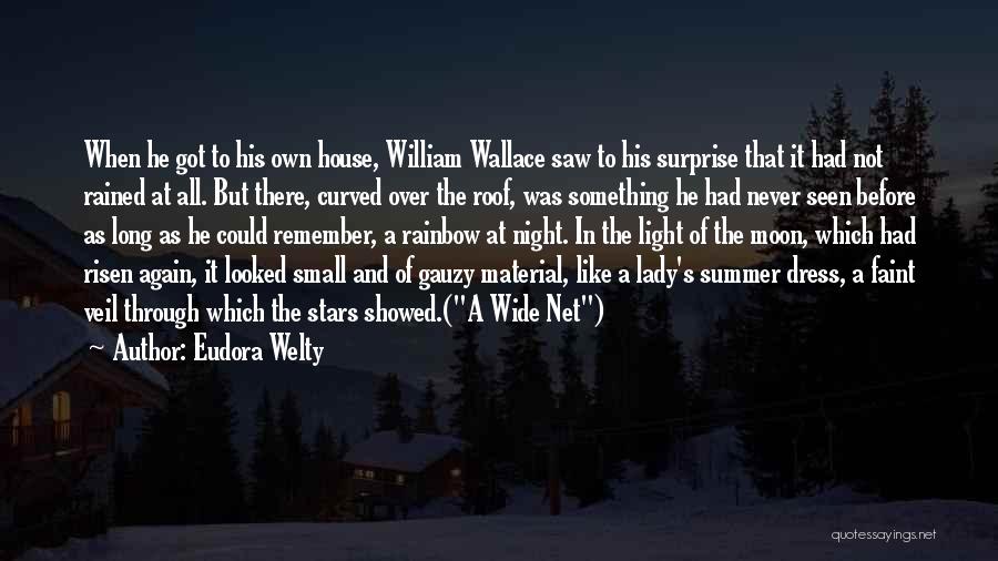 Eudora Welty Quotes: When He Got To His Own House, William Wallace Saw To His Surprise That It Had Not Rained At All.
