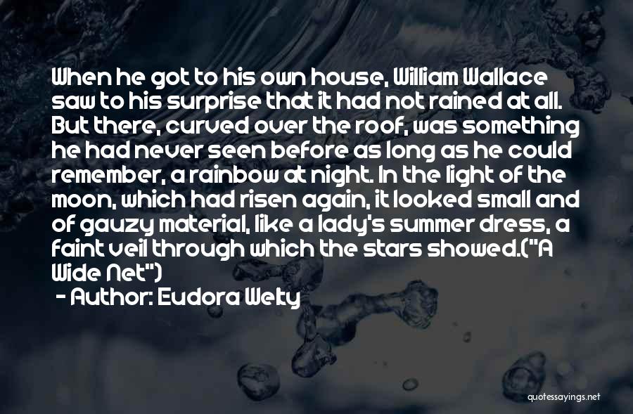 Eudora Welty Quotes: When He Got To His Own House, William Wallace Saw To His Surprise That It Had Not Rained At All.