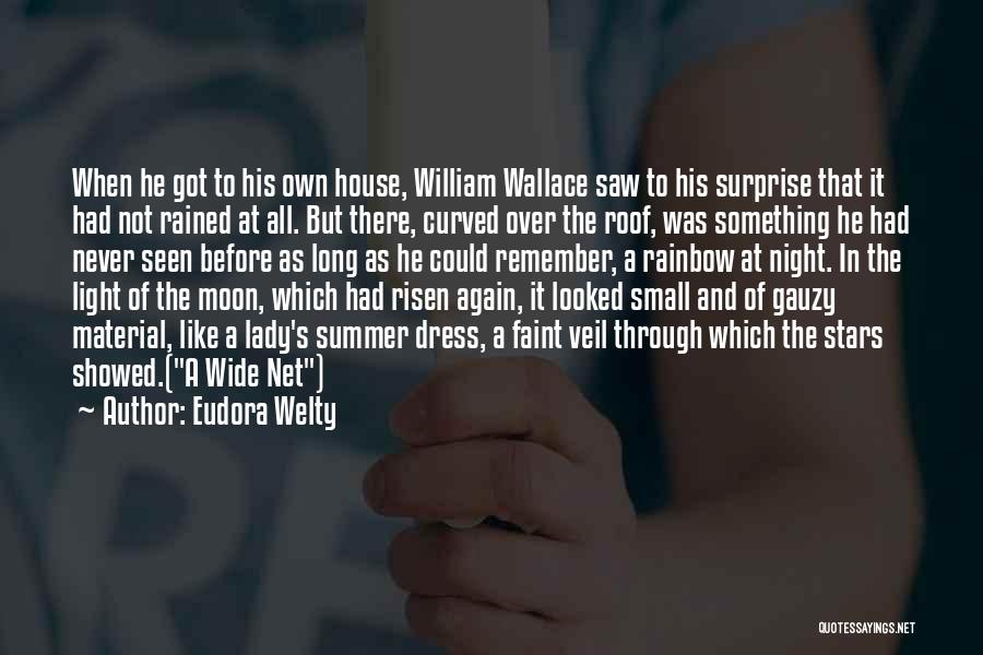 Eudora Welty Quotes: When He Got To His Own House, William Wallace Saw To His Surprise That It Had Not Rained At All.