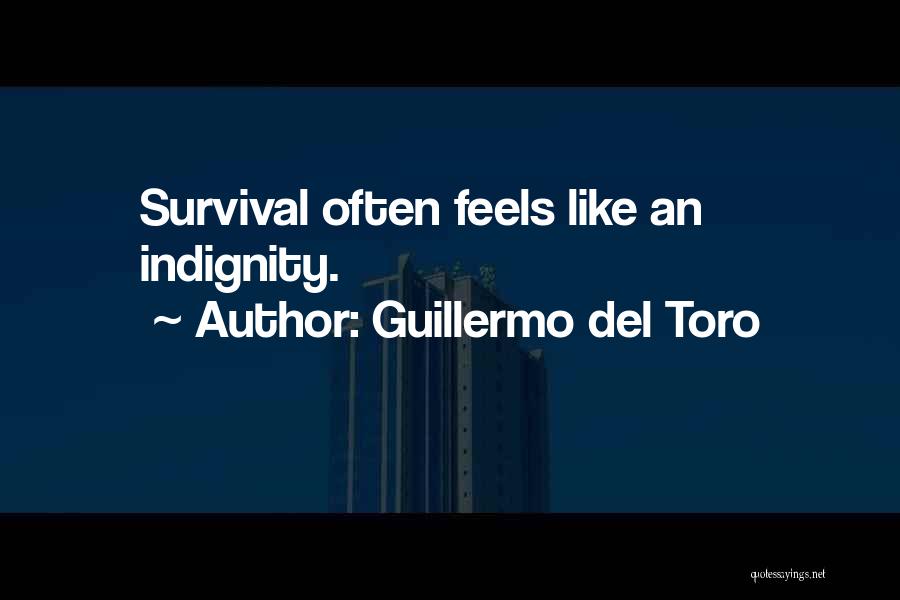 Guillermo Del Toro Quotes: Survival Often Feels Like An Indignity.