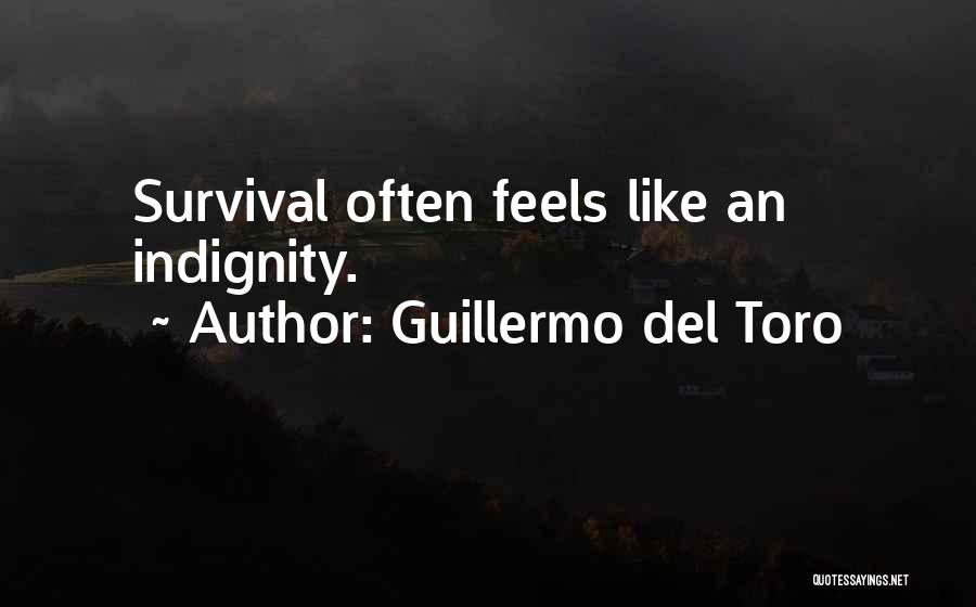Guillermo Del Toro Quotes: Survival Often Feels Like An Indignity.