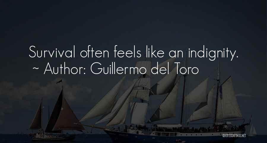 Guillermo Del Toro Quotes: Survival Often Feels Like An Indignity.