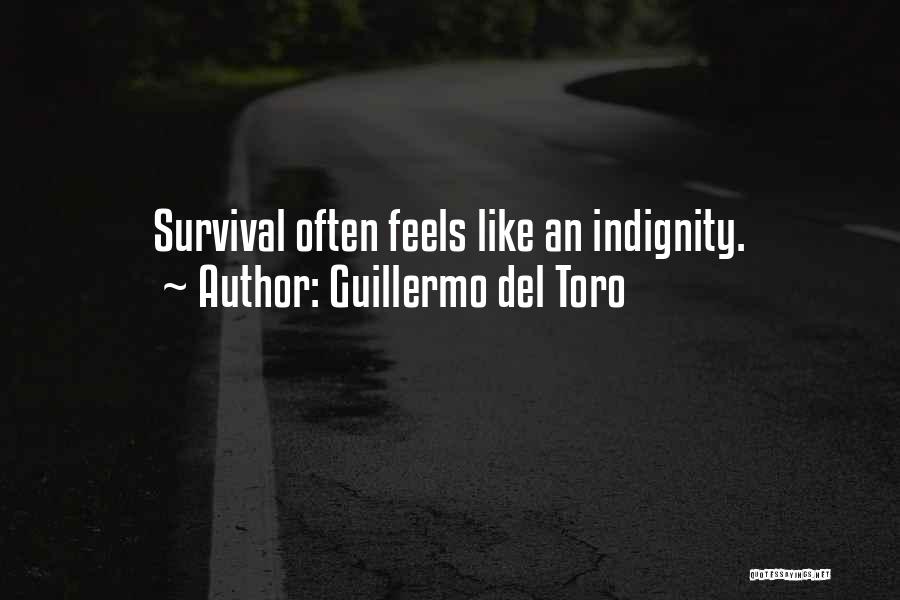 Guillermo Del Toro Quotes: Survival Often Feels Like An Indignity.