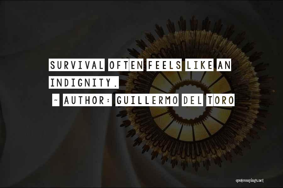 Guillermo Del Toro Quotes: Survival Often Feels Like An Indignity.