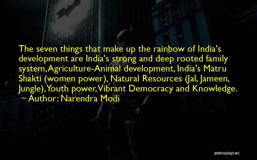 Narendra Modi Quotes: The Seven Things That Make Up The Rainbow Of India's Development Are India's Strong And Deep Rooted Family System, Agriculture-animal