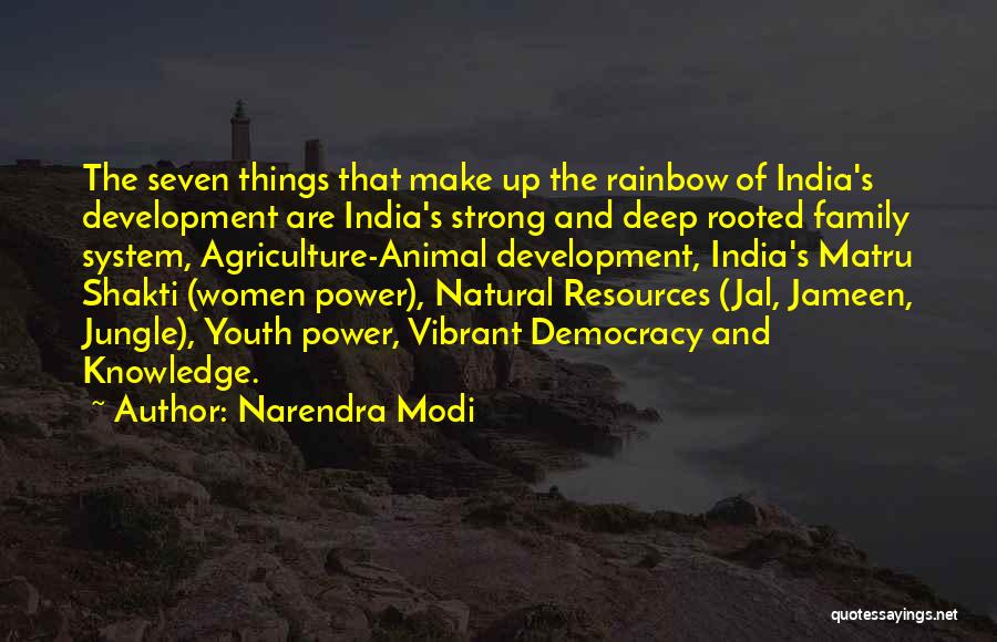 Narendra Modi Quotes: The Seven Things That Make Up The Rainbow Of India's Development Are India's Strong And Deep Rooted Family System, Agriculture-animal