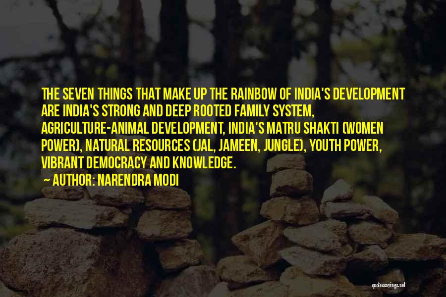 Narendra Modi Quotes: The Seven Things That Make Up The Rainbow Of India's Development Are India's Strong And Deep Rooted Family System, Agriculture-animal