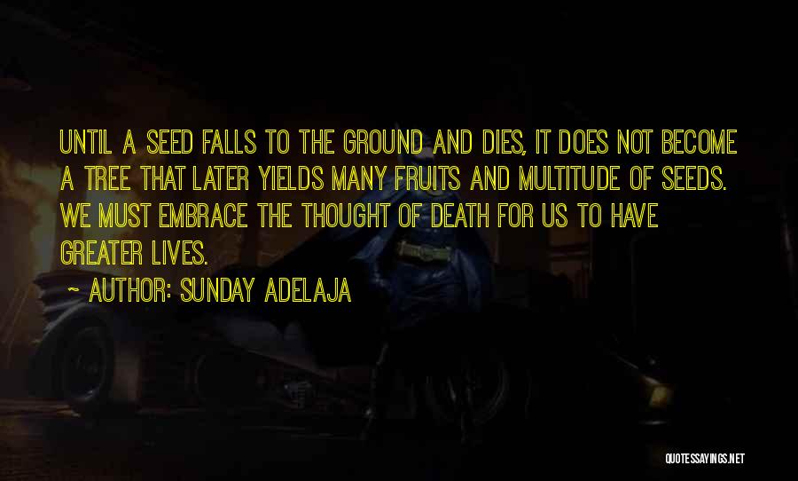 Sunday Adelaja Quotes: Until A Seed Falls To The Ground And Dies, It Does Not Become A Tree That Later Yields Many Fruits