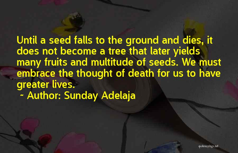 Sunday Adelaja Quotes: Until A Seed Falls To The Ground And Dies, It Does Not Become A Tree That Later Yields Many Fruits