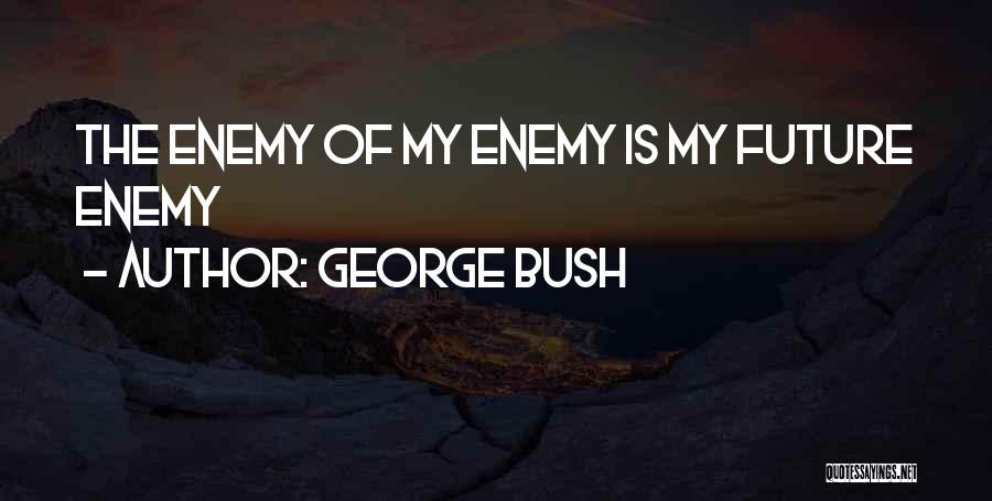 George Bush Quotes: The Enemy Of My Enemy Is My Future Enemy