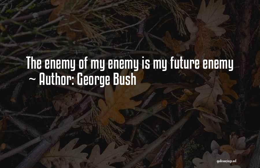 George Bush Quotes: The Enemy Of My Enemy Is My Future Enemy