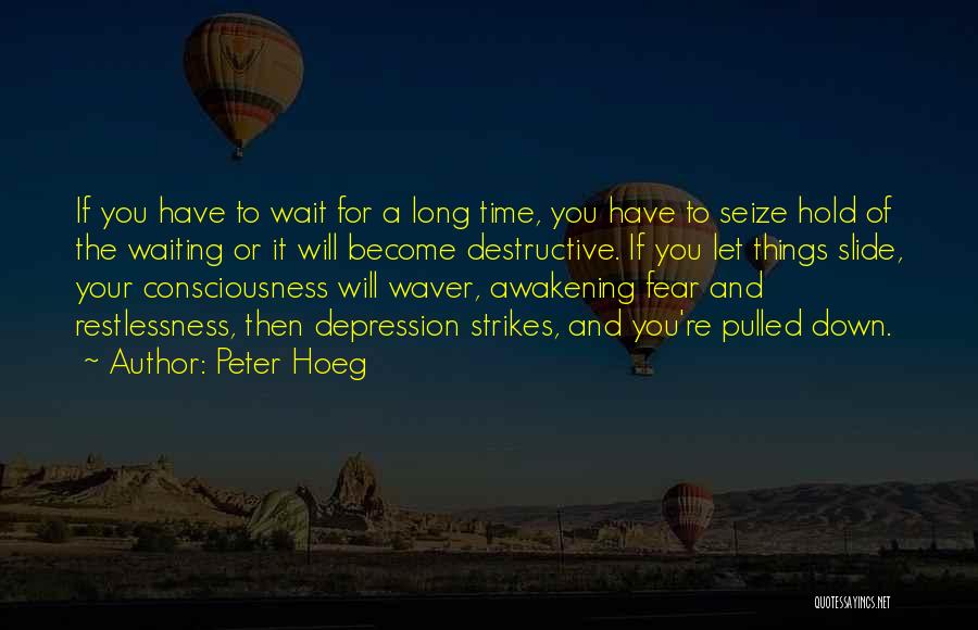 Peter Hoeg Quotes: If You Have To Wait For A Long Time, You Have To Seize Hold Of The Waiting Or It Will