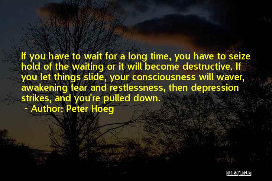 Peter Hoeg Quotes: If You Have To Wait For A Long Time, You Have To Seize Hold Of The Waiting Or It Will