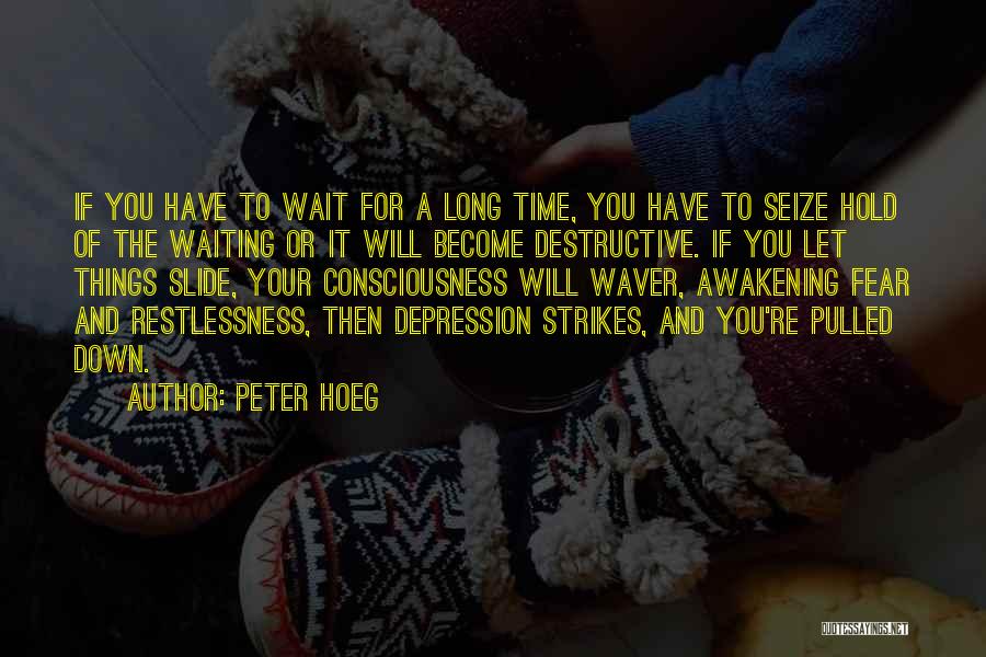 Peter Hoeg Quotes: If You Have To Wait For A Long Time, You Have To Seize Hold Of The Waiting Or It Will