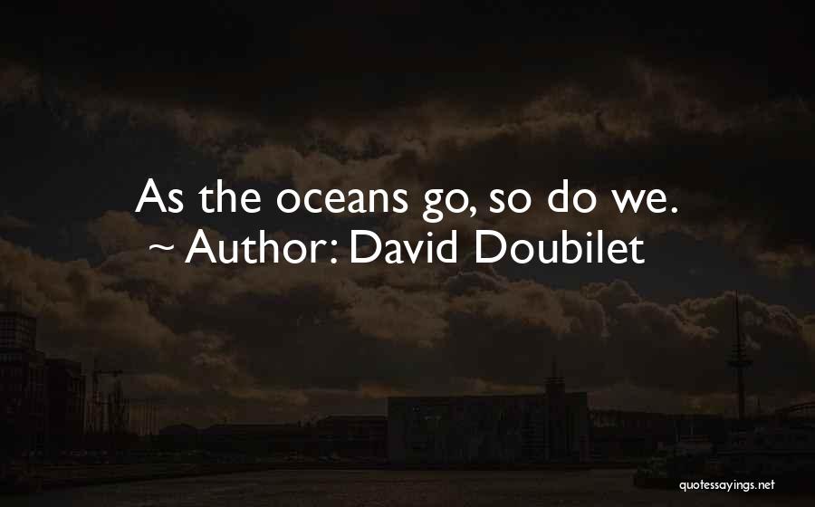 David Doubilet Quotes: As The Oceans Go, So Do We.