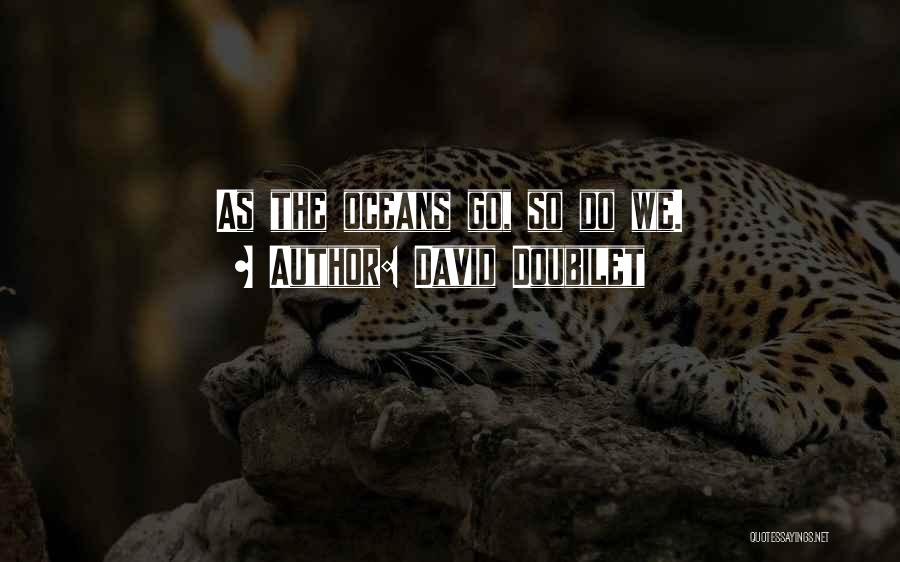 David Doubilet Quotes: As The Oceans Go, So Do We.