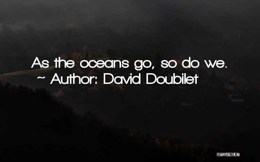 David Doubilet Quotes: As The Oceans Go, So Do We.