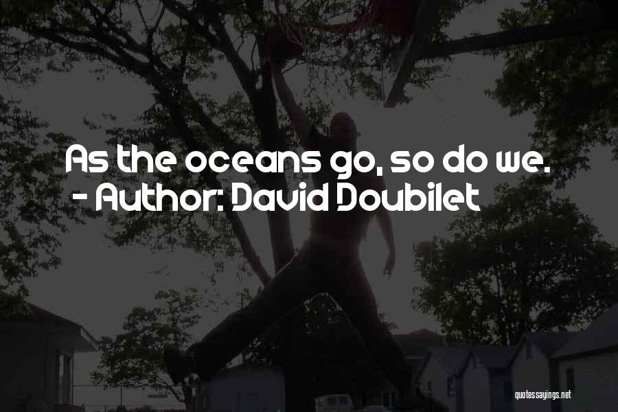 David Doubilet Quotes: As The Oceans Go, So Do We.