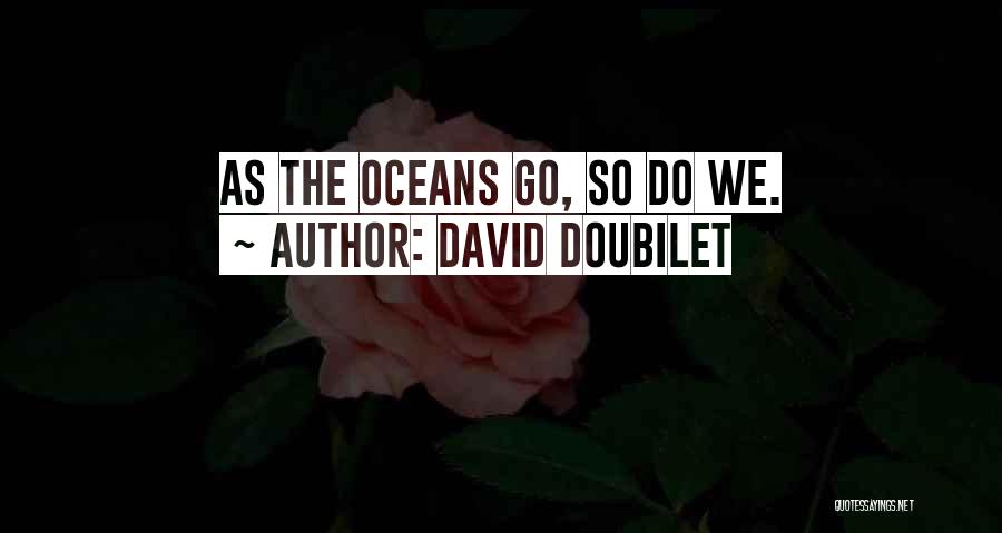 David Doubilet Quotes: As The Oceans Go, So Do We.