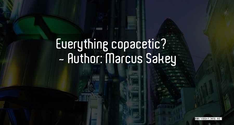Marcus Sakey Quotes: Everything Copacetic?