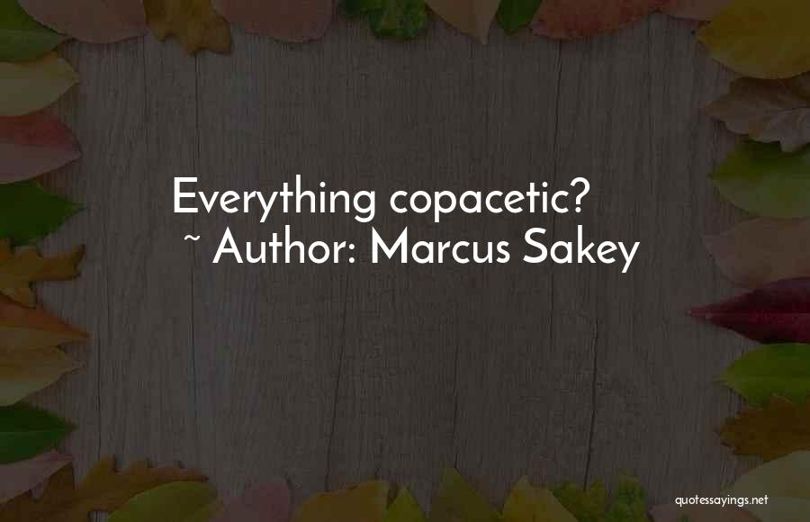 Marcus Sakey Quotes: Everything Copacetic?