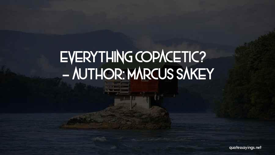 Marcus Sakey Quotes: Everything Copacetic?