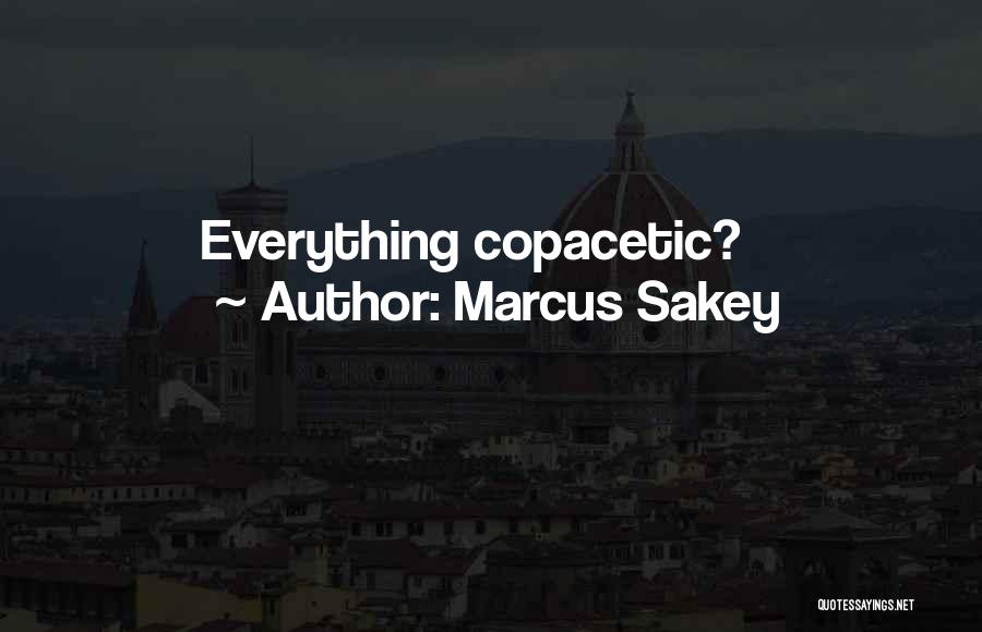 Marcus Sakey Quotes: Everything Copacetic?