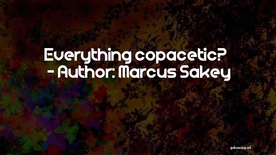 Marcus Sakey Quotes: Everything Copacetic?