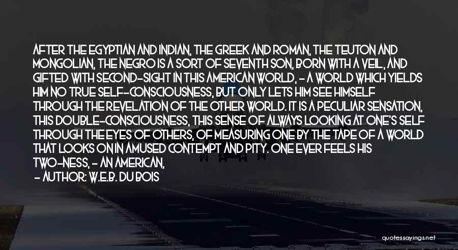 W.E.B. Du Bois Quotes: After The Egyptian And Indian, The Greek And Roman, The Teuton And Mongolian, The Negro Is A Sort Of Seventh