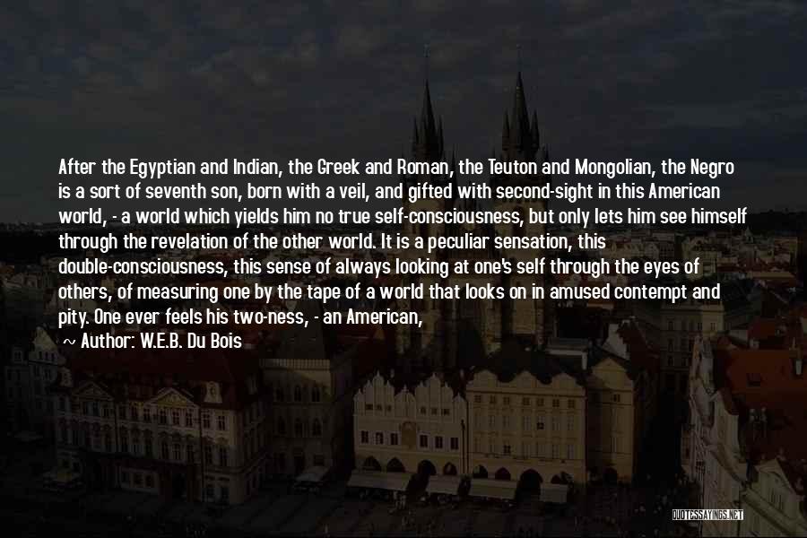 W.E.B. Du Bois Quotes: After The Egyptian And Indian, The Greek And Roman, The Teuton And Mongolian, The Negro Is A Sort Of Seventh