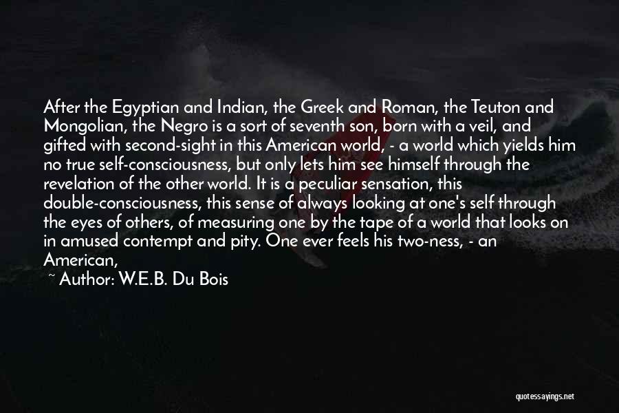 W.E.B. Du Bois Quotes: After The Egyptian And Indian, The Greek And Roman, The Teuton And Mongolian, The Negro Is A Sort Of Seventh