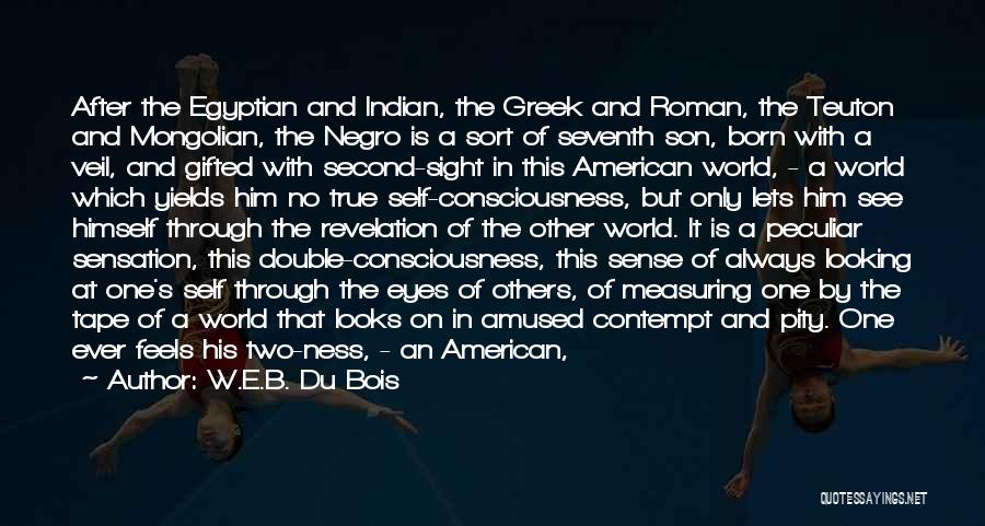 W.E.B. Du Bois Quotes: After The Egyptian And Indian, The Greek And Roman, The Teuton And Mongolian, The Negro Is A Sort Of Seventh