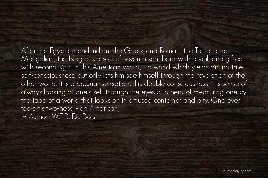 W.E.B. Du Bois Quotes: After The Egyptian And Indian, The Greek And Roman, The Teuton And Mongolian, The Negro Is A Sort Of Seventh