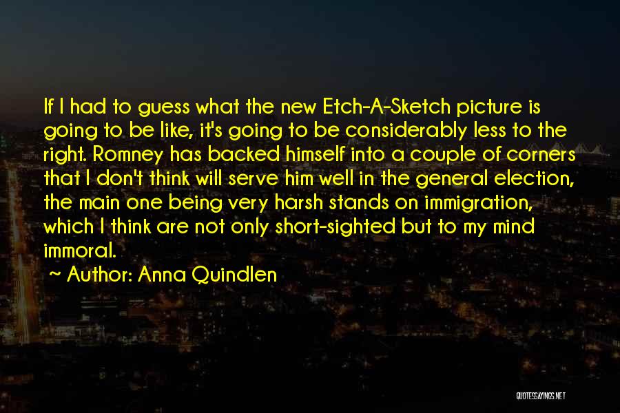 Anna Quindlen Quotes: If I Had To Guess What The New Etch-a-sketch Picture Is Going To Be Like, It's Going To Be Considerably