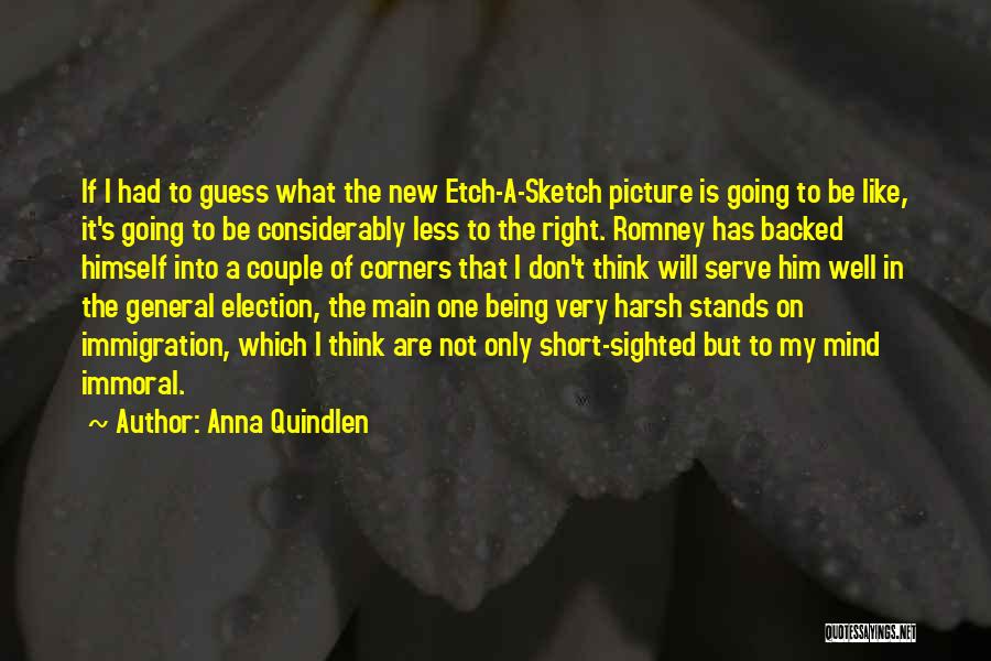 Anna Quindlen Quotes: If I Had To Guess What The New Etch-a-sketch Picture Is Going To Be Like, It's Going To Be Considerably