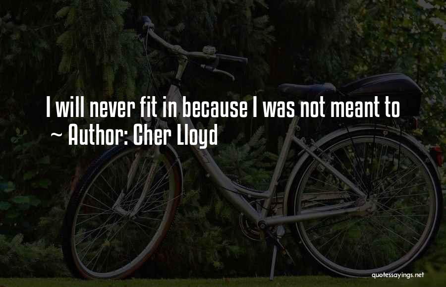 Cher Lloyd Quotes: I Will Never Fit In Because I Was Not Meant To
