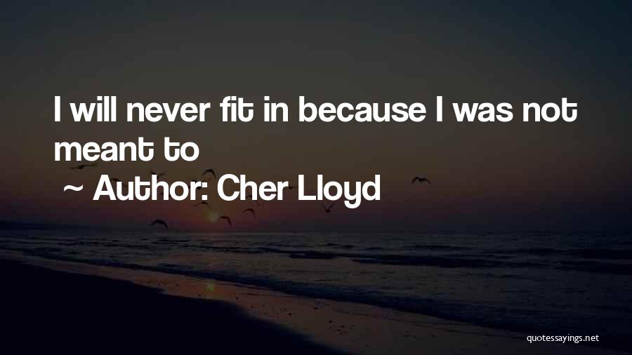 Cher Lloyd Quotes: I Will Never Fit In Because I Was Not Meant To