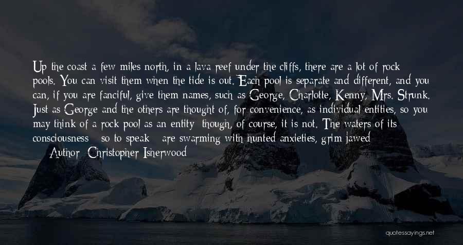 Christopher Isherwood Quotes: Up The Coast A Few Miles North, In A Lava Reef Under The Cliffs, There Are A Lot Of Rock