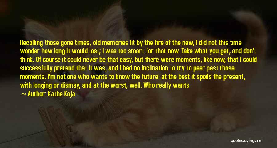 Kathe Koja Quotes: Recalling Those Gone Times, Old Memories Lit By The Fire Of The New, I Did Not This Time Wonder How