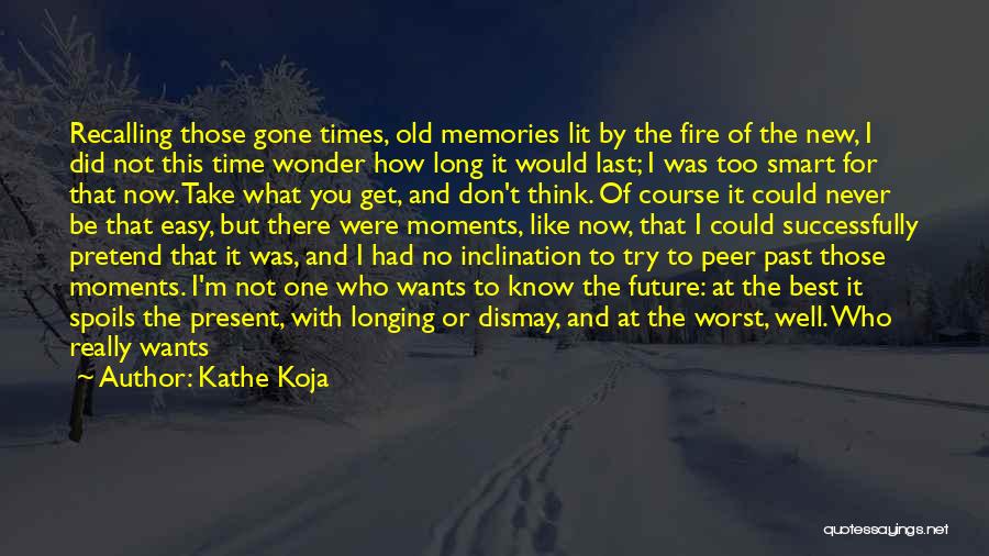 Kathe Koja Quotes: Recalling Those Gone Times, Old Memories Lit By The Fire Of The New, I Did Not This Time Wonder How