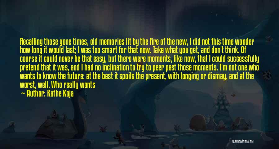 Kathe Koja Quotes: Recalling Those Gone Times, Old Memories Lit By The Fire Of The New, I Did Not This Time Wonder How