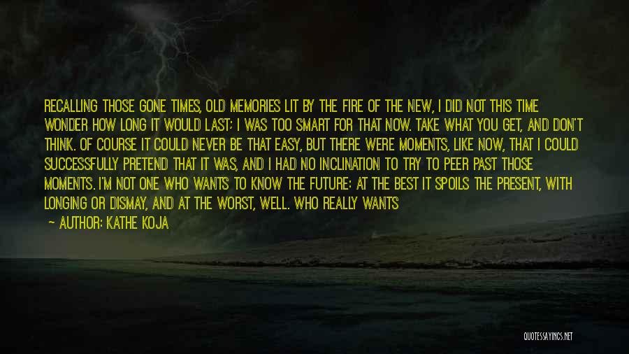 Kathe Koja Quotes: Recalling Those Gone Times, Old Memories Lit By The Fire Of The New, I Did Not This Time Wonder How