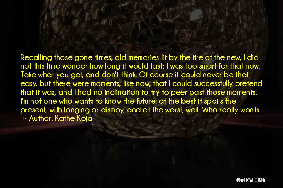 Kathe Koja Quotes: Recalling Those Gone Times, Old Memories Lit By The Fire Of The New, I Did Not This Time Wonder How