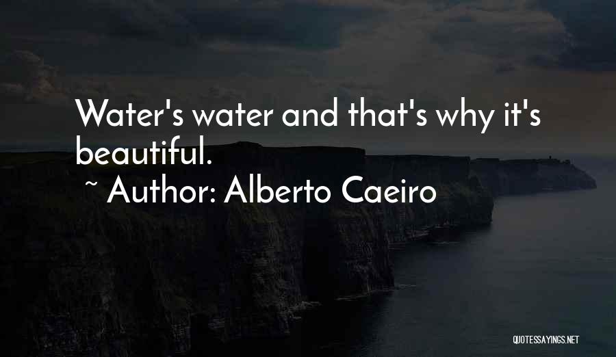 Alberto Caeiro Quotes: Water's Water And That's Why It's Beautiful.