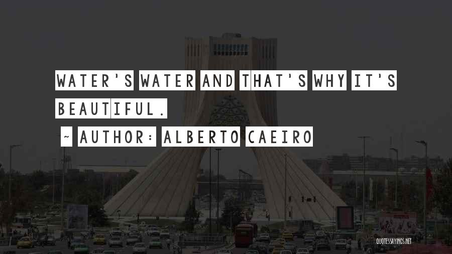 Alberto Caeiro Quotes: Water's Water And That's Why It's Beautiful.