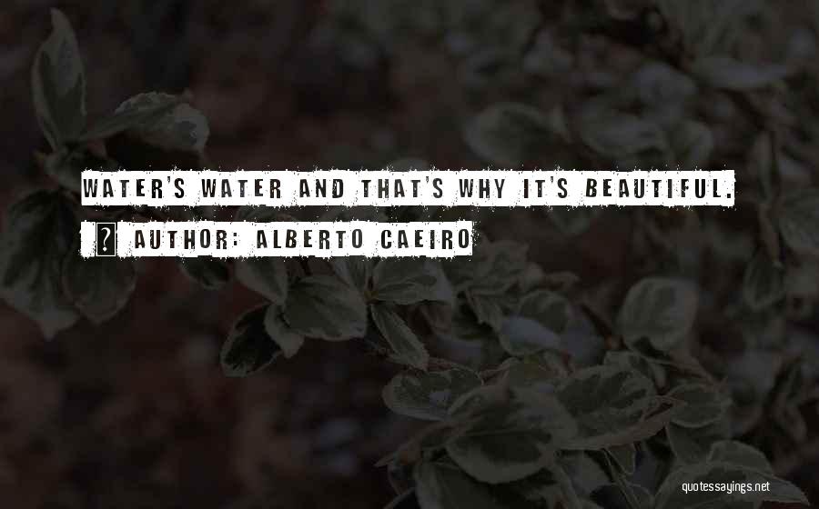 Alberto Caeiro Quotes: Water's Water And That's Why It's Beautiful.