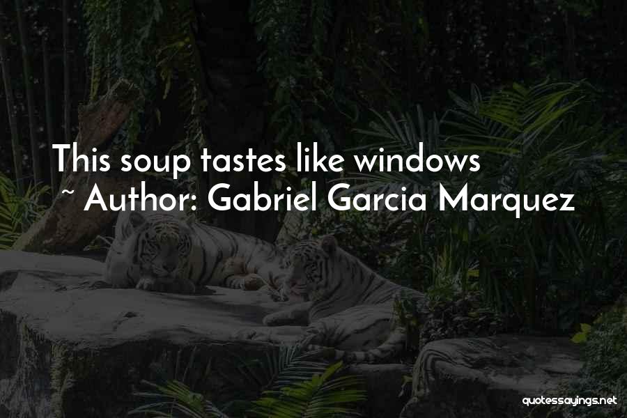 Gabriel Garcia Marquez Quotes: This Soup Tastes Like Windows