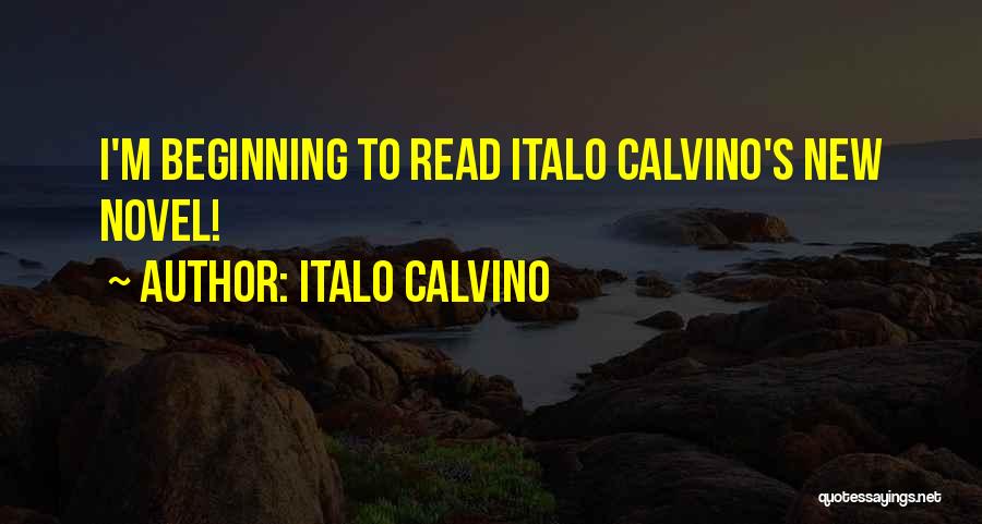 Italo Calvino Quotes: I'm Beginning To Read Italo Calvino's New Novel!