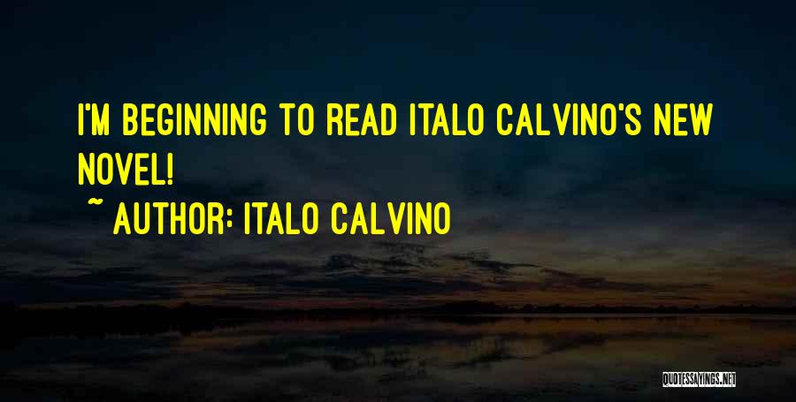 Italo Calvino Quotes: I'm Beginning To Read Italo Calvino's New Novel!