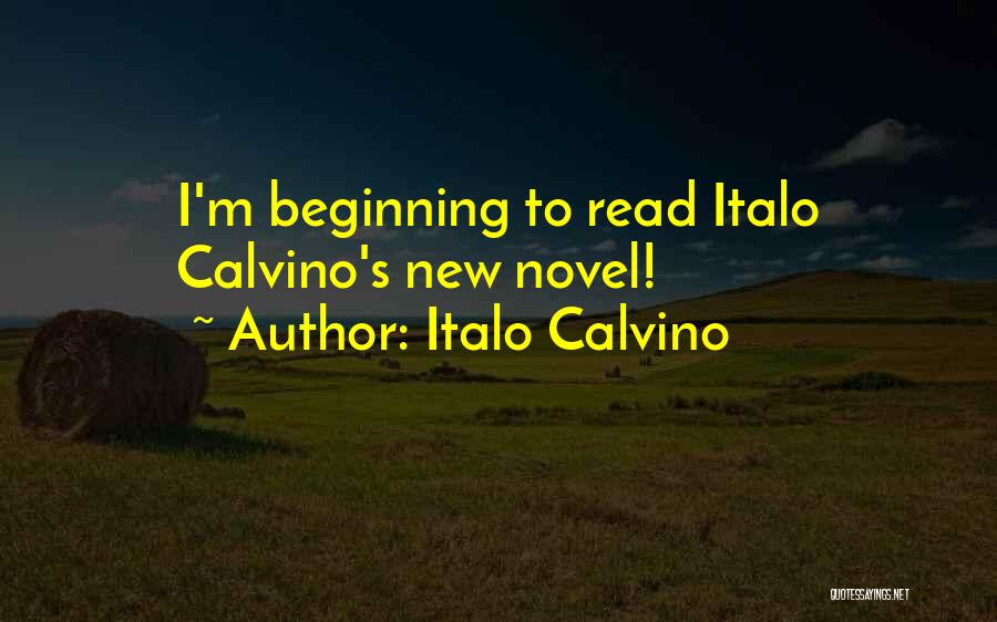 Italo Calvino Quotes: I'm Beginning To Read Italo Calvino's New Novel!